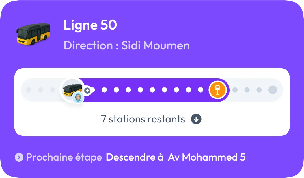 معلومات المسارات الحية