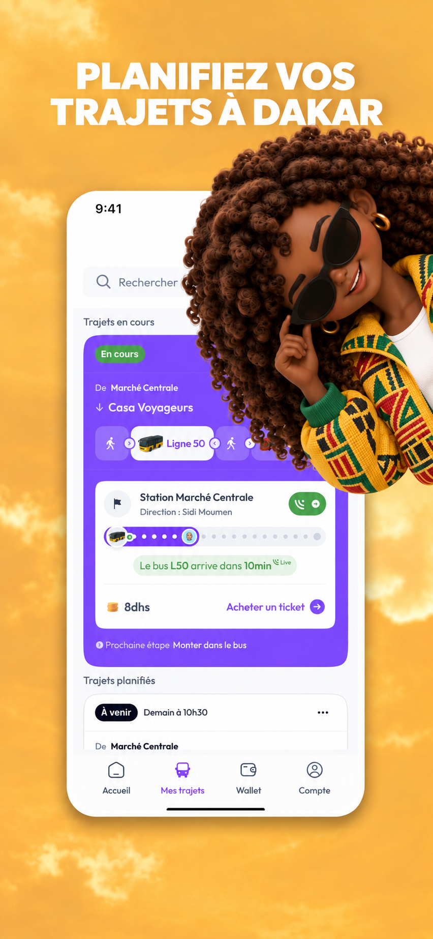Plan your journeys in Dakar